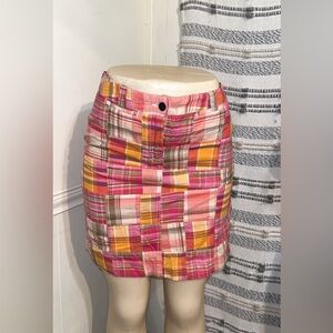 Tommy Hilfiger Colorful Plaid Mini Skirt